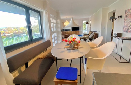 Obrigheim Apartment | Ruhige Designwohnung mit Traumhaftem Blick und Garten Nähe Weinstraße/pfalz