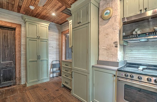 Darien Cabin | Rum Runner's Cabin w/docks, pool, & private firepit on Emma's Driftwood Farm