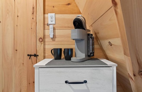 Oxford Cabin | Rustic A-Frame Getaway with Hot Tub