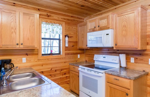 Mountainburg Cabin | Rustic Boars Nest Cabin with a Hot Tub