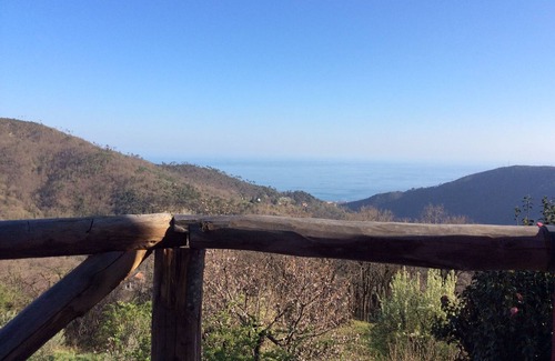 Varazze Cottage | Rustic country house in the middle of nature with a view of the sea