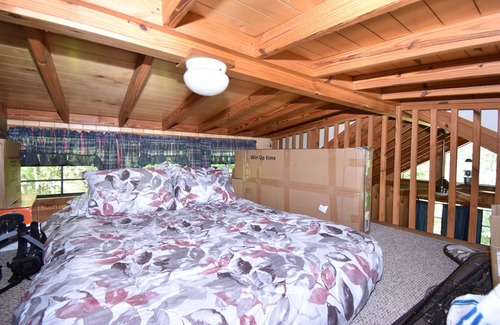 Plattsburgh Cabin | Rustic, cozy lodge available for rent at Plattsburgh RV Park