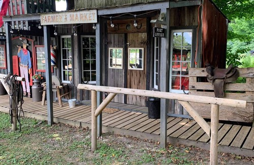Frontier Resort | Rustic crafted Cowboy Town complete with everything needed for a weekend retreat