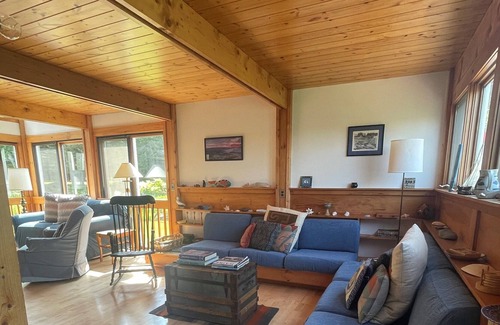 Deer Isle House | Rustic home with guest houses along a private beach in Little Deer Isle, Maine.