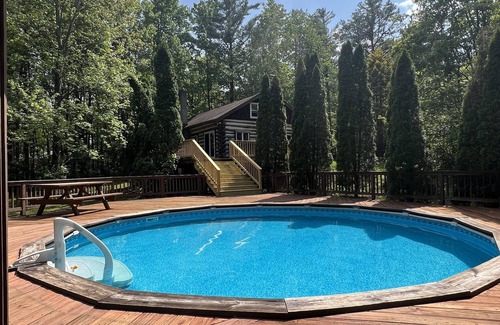 Millmont Cabin | Rustic Mountain Getaway w/Pool + Hot Tub Near Penn's Creek