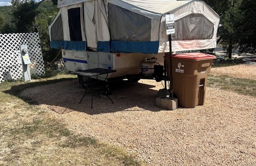Canyon Lake House | Rustic PopUp RV with AC in Canyon Lake