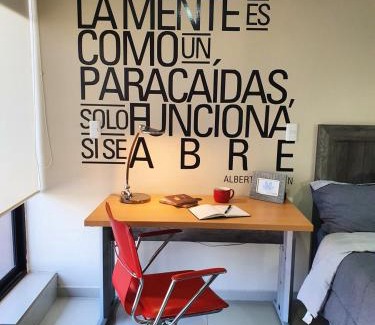 Ciudad Lopez Mateos Apartment | S04 SUITE KING Premium TEC CEM con Cocineta WiFi Balcón Parking Terraza