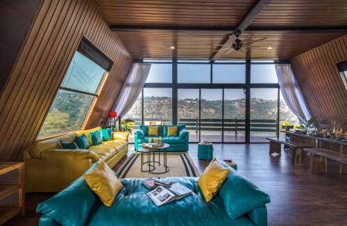 Mahabaleshwar Villa | SaffronStays A Vantage, Panchgani - A Pyramid Shaped Unique Luxury Villa With Infinity Valley Views