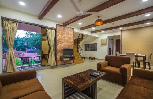 Suryamal Villa | SaffronStays Ekaant, Vikramgad - party-perfect pool villa with spacious lawn