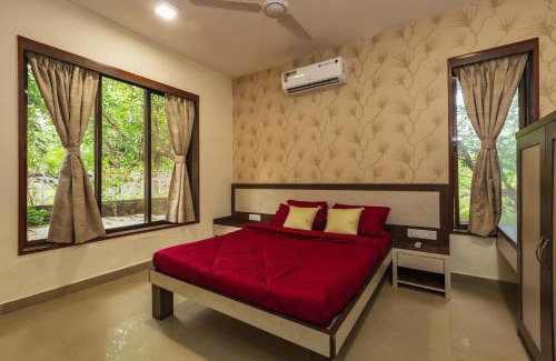 Suryamal Villa | SaffronStays Ekaant, Vikramgad - party-perfect pool villa with spacious lawn