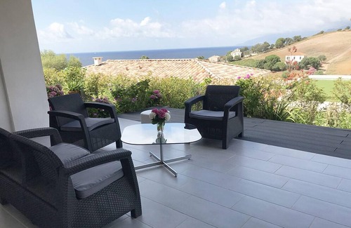 Saint-Florent Apartment | Saint Florent Golf apartment in calm sea and land view