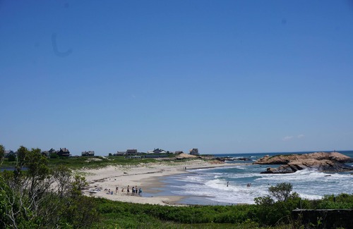 Little Compton House | Sakonnet Point water view home with 8 minute walk to idyllic private beach