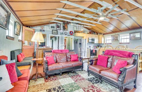Martindale House | San Marcos River Hideaway with Game Room and Fire Pit