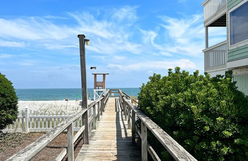 Kure Beach Condo | Sandy beach on the beach