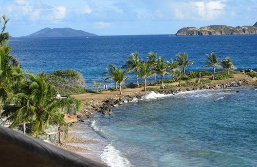 Red Hook Condo | Sapphire Beach, Top-Floor, 2-Story, Beachfront. Million-dollar View of St John