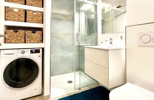 Wettersbach Apartment | Scandi Apartment mit Terrasse und Parkplatz