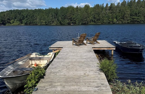 Hjorted House | Schönes Haus mit Privatem Zugang zum See Hjorten Zwischen Vimmerby und Västervik