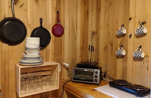 Helmsburg Cabin | "Scruggs" Deluxe Camping Cabin #7 | Pet Friendly