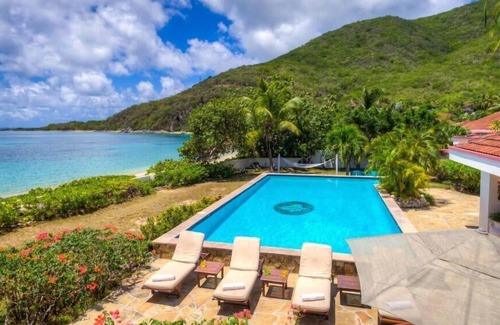 Spanish Town Villa | Sea Fans Mahoe Bay by Personal Villas - Ocean Front, Lush Tropical Gardens