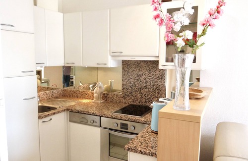 La Cote Radieuse Apartment | Sea Front Ground Floor Apartment. Large terrace, pool, air con.