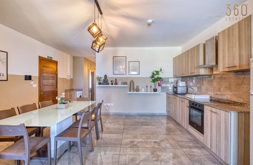 Marsaskala Apartment | Seafront fully equipped 4BR home with WIFI & AC