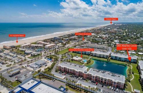 St. Augustine Beach House | Seaside Escape - Spacious 3 Bedroom Ground Floor Condo - Steps to Atlantic Ocean