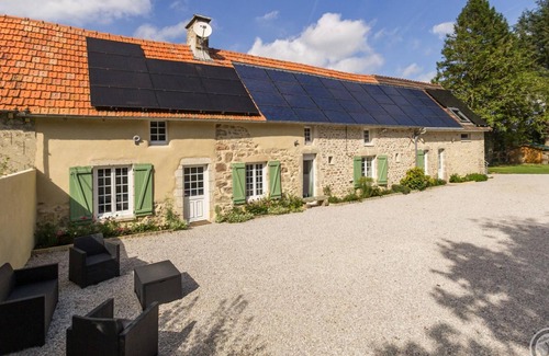 Saint-Germain-de-Tournebut Cottage | Secluded house with private spa, foosball, fireplace, and electric charging
