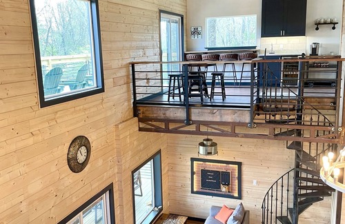 Harrison House | Secluded & Spacious Industrial Custom home bordering Buffalo National River Park