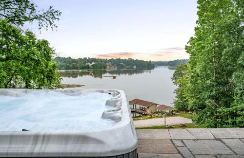 Louisa House | Secluded 3 Acre 5 BR Resort with a Private Heated Salt-Water Pool, Hot tub, Boat Dock, Sauna, and Game Room