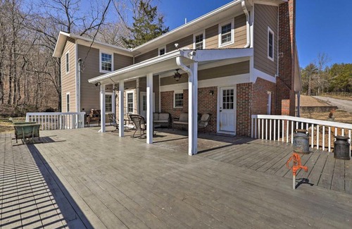 Falkville House | Secluded Getaway Home with Trails and Waterfall!