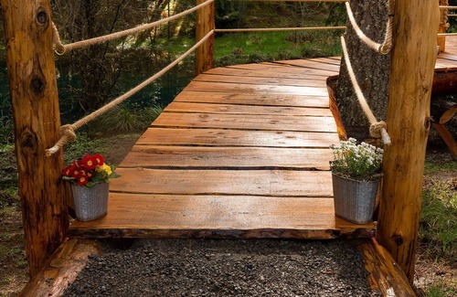 Port Angeles RV Rental | Secluded glamping tent in the foothills of the Olympic Mountains.