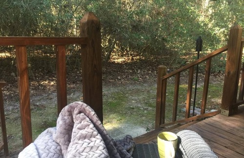 Hawkins House | Secluded Modern Cabin in the woods w/double hammock and firepit