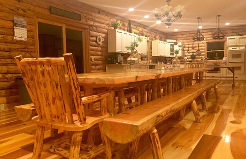 Cambridge Cabin | Secluded, Private 5000 Square Foot Luxury Lodge Located On 20 Wooded Acres.