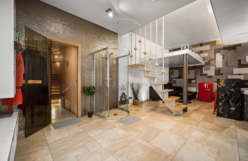 Business District Apartment | Secret Lounge - Cozy Studio with Sauna and Jacuzzi