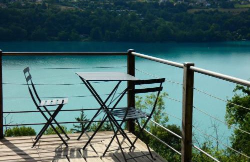 Villages du Lac de Paladru House | SEEBLICK romantic chalet spa lake view