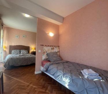 Chuffilly-Roche Bed & Breakfast | Sensation, chambre 2 lits pour 3 personnes, avec salle de bain privative