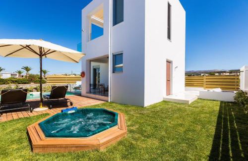 Pigianos Kampos Villa | Sensational Rethymno Villa Villa Akaza 2 Bedrooms Beach Front Private Outdoor Swimming Pool And Hot Tub Pigianos Kampos