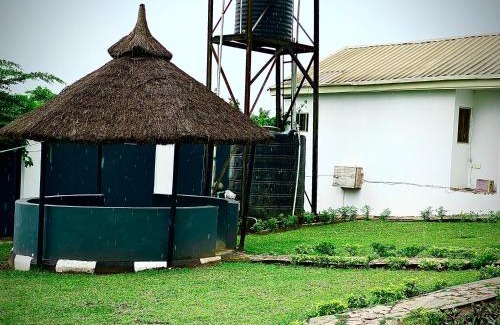 Abeokuta Apartment | Serene 3BR Retreat with Lush private Garden, mini gym and spa access