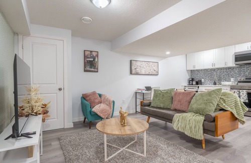 Southeast Calgary House | Serene Elegance: 2BR Gem with Modern Comforts