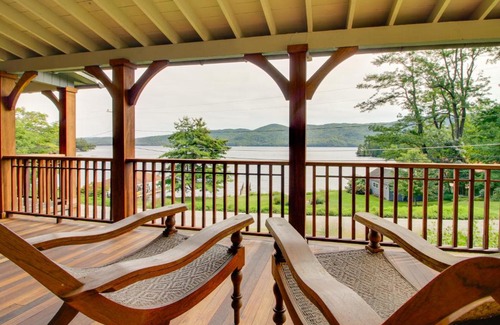 Silver Bay House | Serene Silver Bay Home on Lake George with Boat Slip
