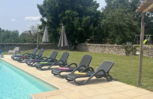 Lacapelle-Segalar House | Set of 3 stone houses with heated pool for 12persons