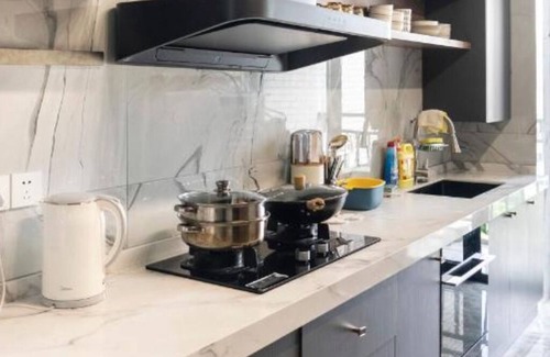 Jing'an Apartment | Shanghai Jing'an Art Pavilion-Large 3Bedrooms South-north Direct Sunny House