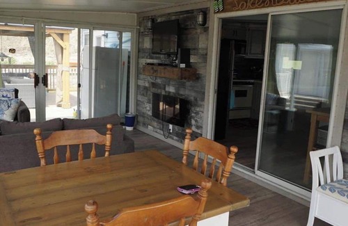Ontario House | Sherkston Shores Rental, 30 second walk to the beach. Partial Lake views on deck
