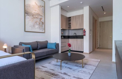Jumeirah Village Circle Apartment | Signature Livings G09 JVC · Modern studio w spacious terrace in JVC -Suiteable