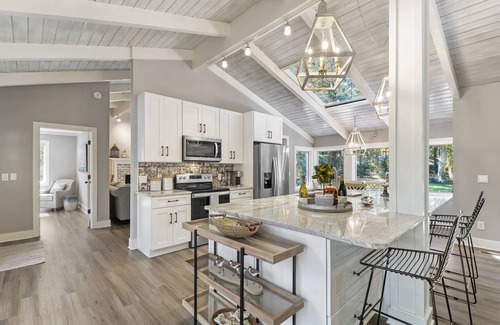 Heritage Woods House | Single level Sea Pines home with a hot tub, just a short walk to the beach!