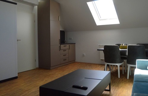 Rodheim vor der Hohe Apartment | Single room balcony at Rosbacher nun Residenz