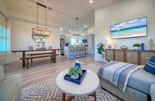Shibui Sands House | Sleeps 24 2 Homes Walk to the Beach Private Pools Fire Pit Modern Design