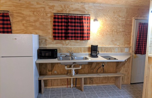 Fayetteville Hotel | Sleeps up to 4, kitchenette, full bathroom, fire ring/picnic table, air conditioned/heated.