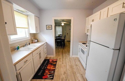 Buchanan Dam House | Small but cozy apartment style lakefront home on Buchanan Dam with great views!