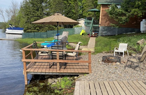 Iron River Cabin | Small rustic cabin on beautiful Sunset Lake with great views of the sunsets